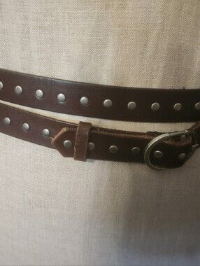 Silpada Brown Leather Studed Wrap Belt